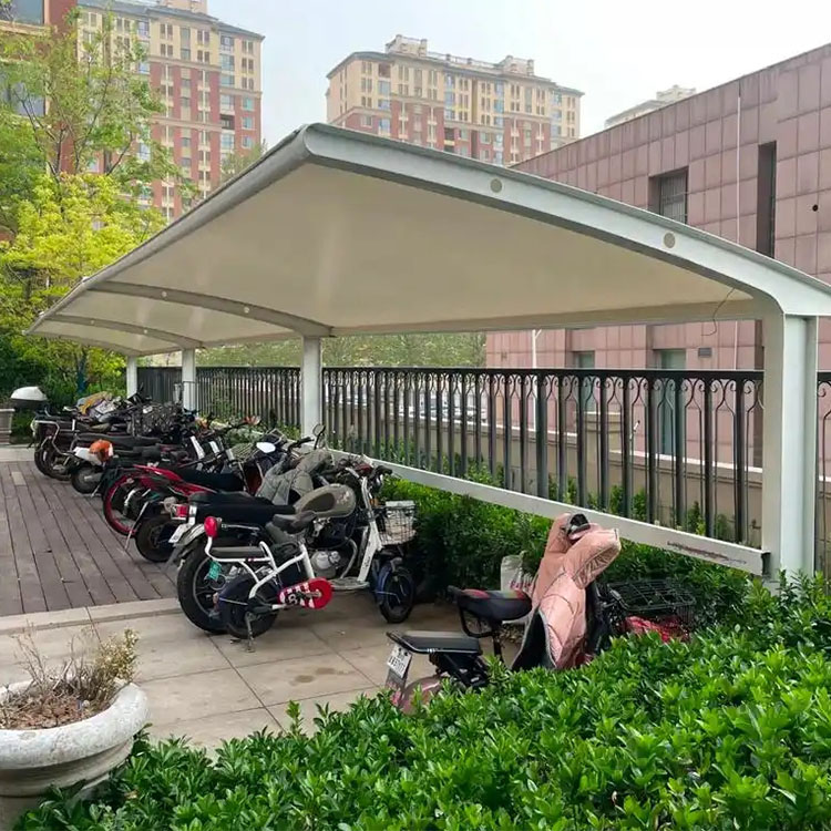 唐县膜结构电动车棚